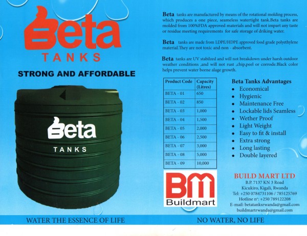 BETA plastic water tank - main image