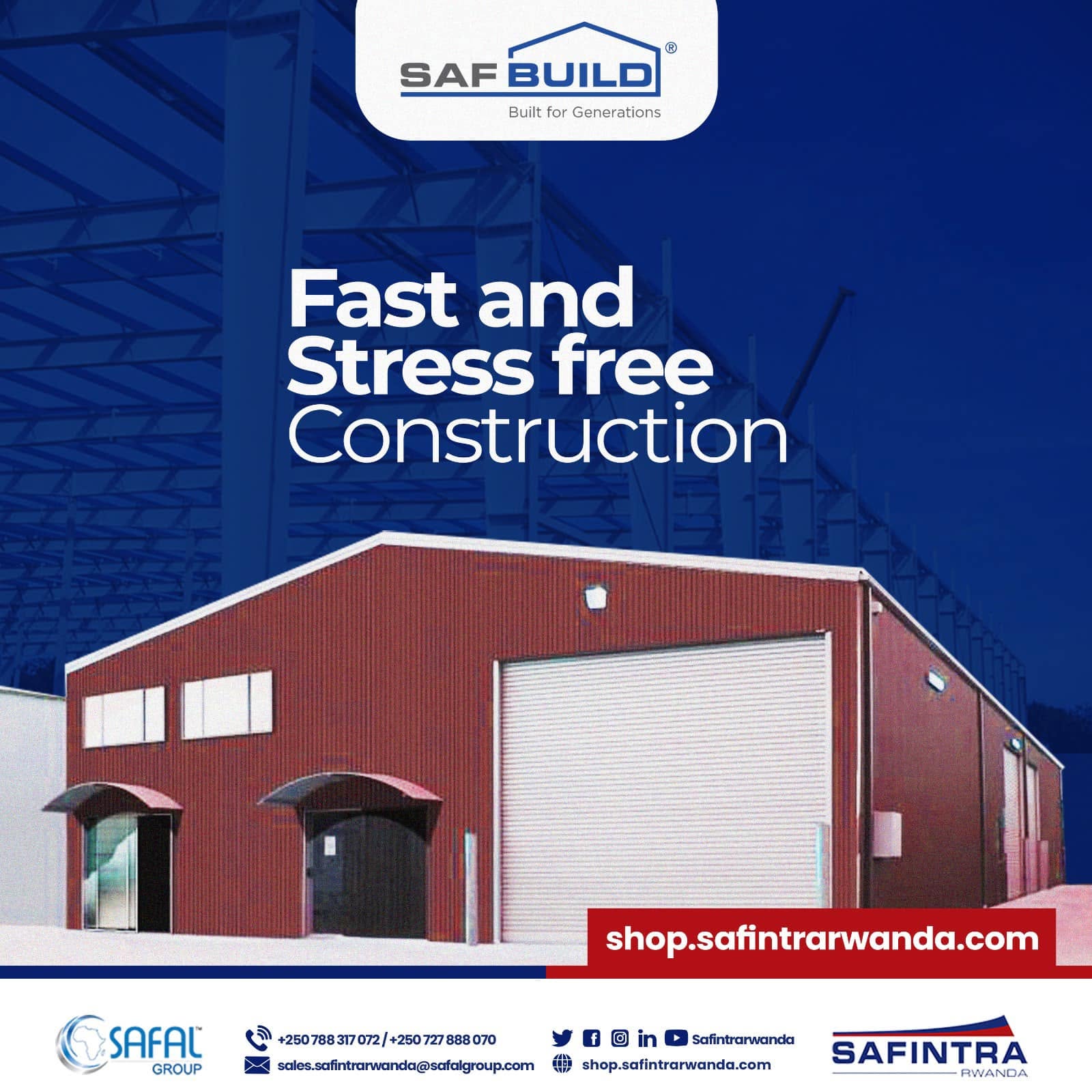 SAFBUILD pre-engineered steel building systems - main image